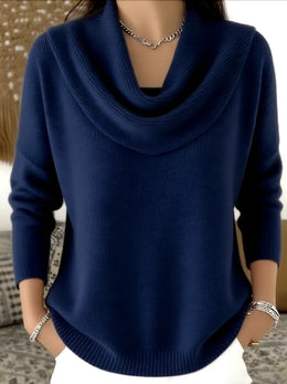 FLASH SALE – LIMITED STOCK - Elegant Knit Cowl Neck Sweater