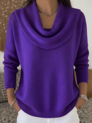 FLASH SALE – LIMITED STOCK - Elegant Knit Cowl Neck Sweater
