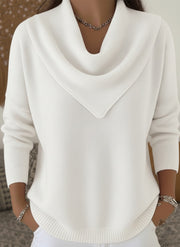 Elegant Knit Cowl Neck Sweater – Timeless Comfort & Effortless Style