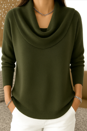 FLASH SALE – LIMITED STOCK - Elegant Knit Cowl Neck Sweater